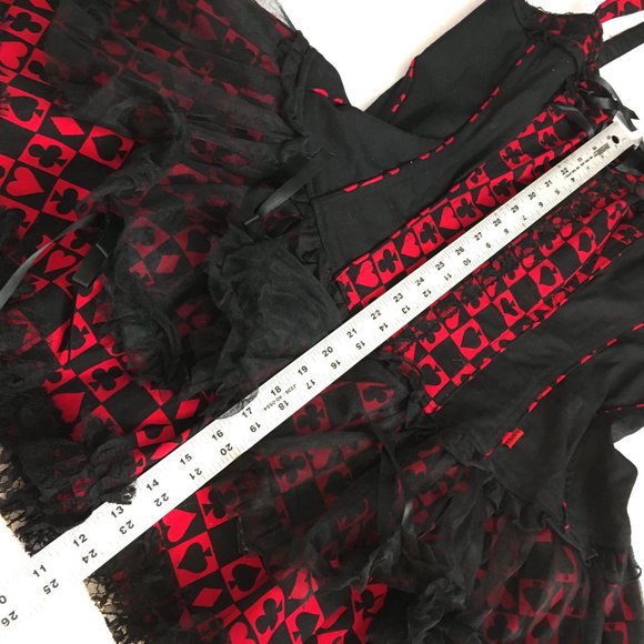 TRIPP NYC Y2K VTG Goth Corset Dress Layered Tutu Skirt LRG - Picture 13 of 16